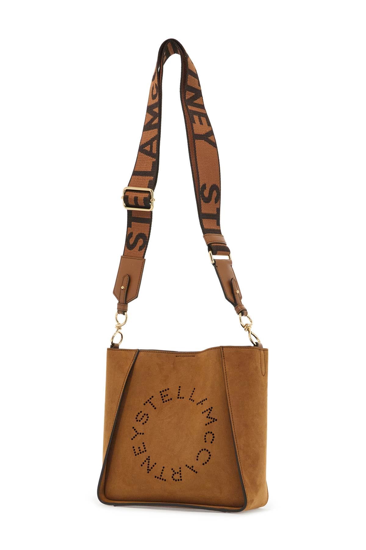 STELLA MCCARTNEY Stylish and Durable Nylon Handbag with Studded Logo Detail