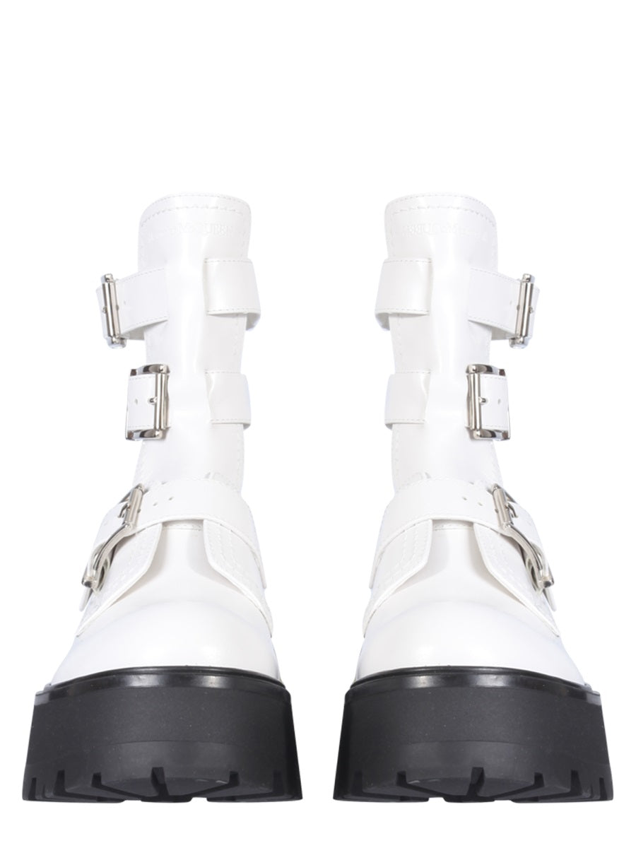 ALEXANDER MCQUEEN Rave Mini Boots with Rubber Sole - 5.5 cm