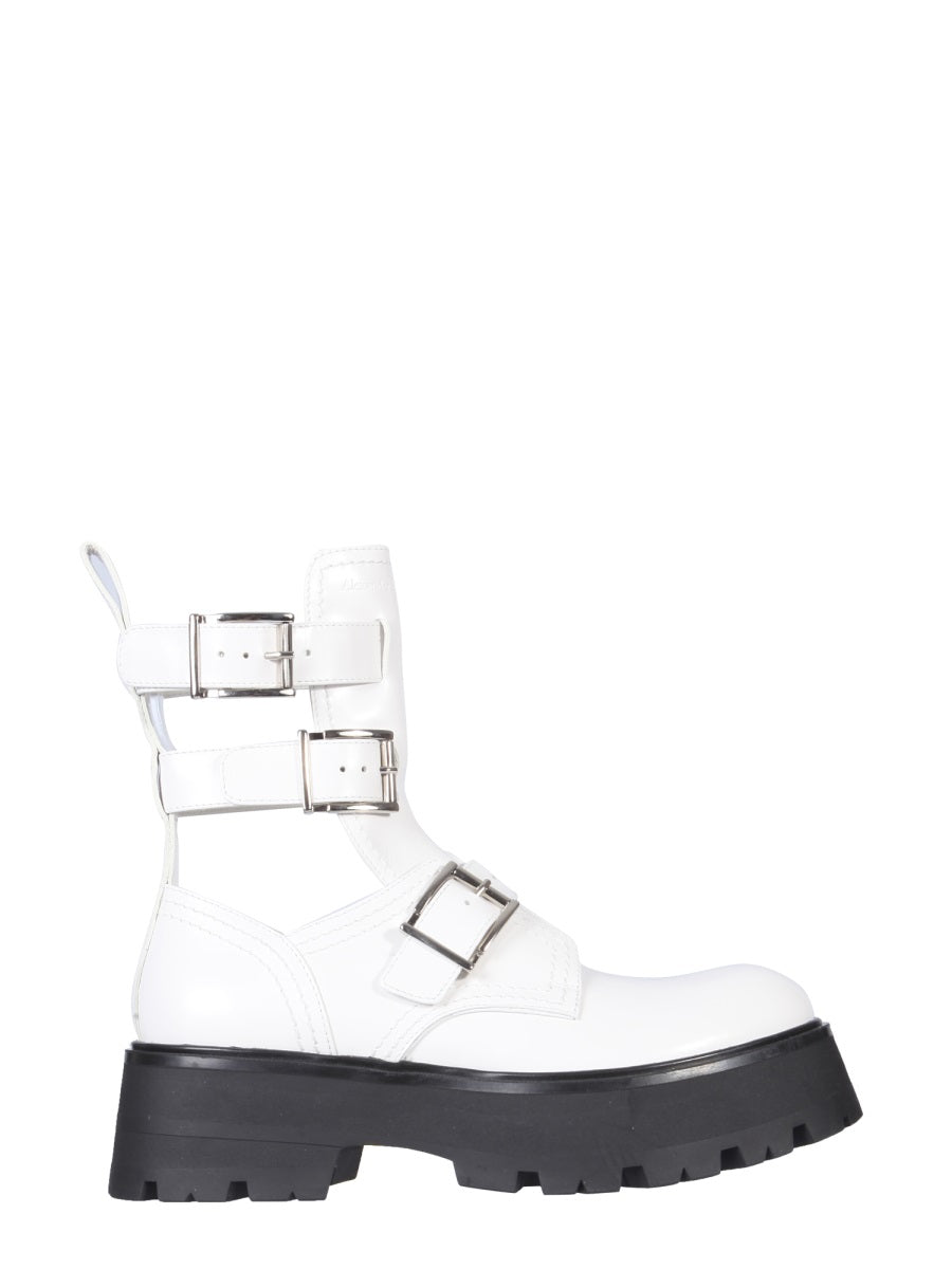 ALEXANDER MCQUEEN Rave Mini Boots with Rubber Sole - 5.5 cm