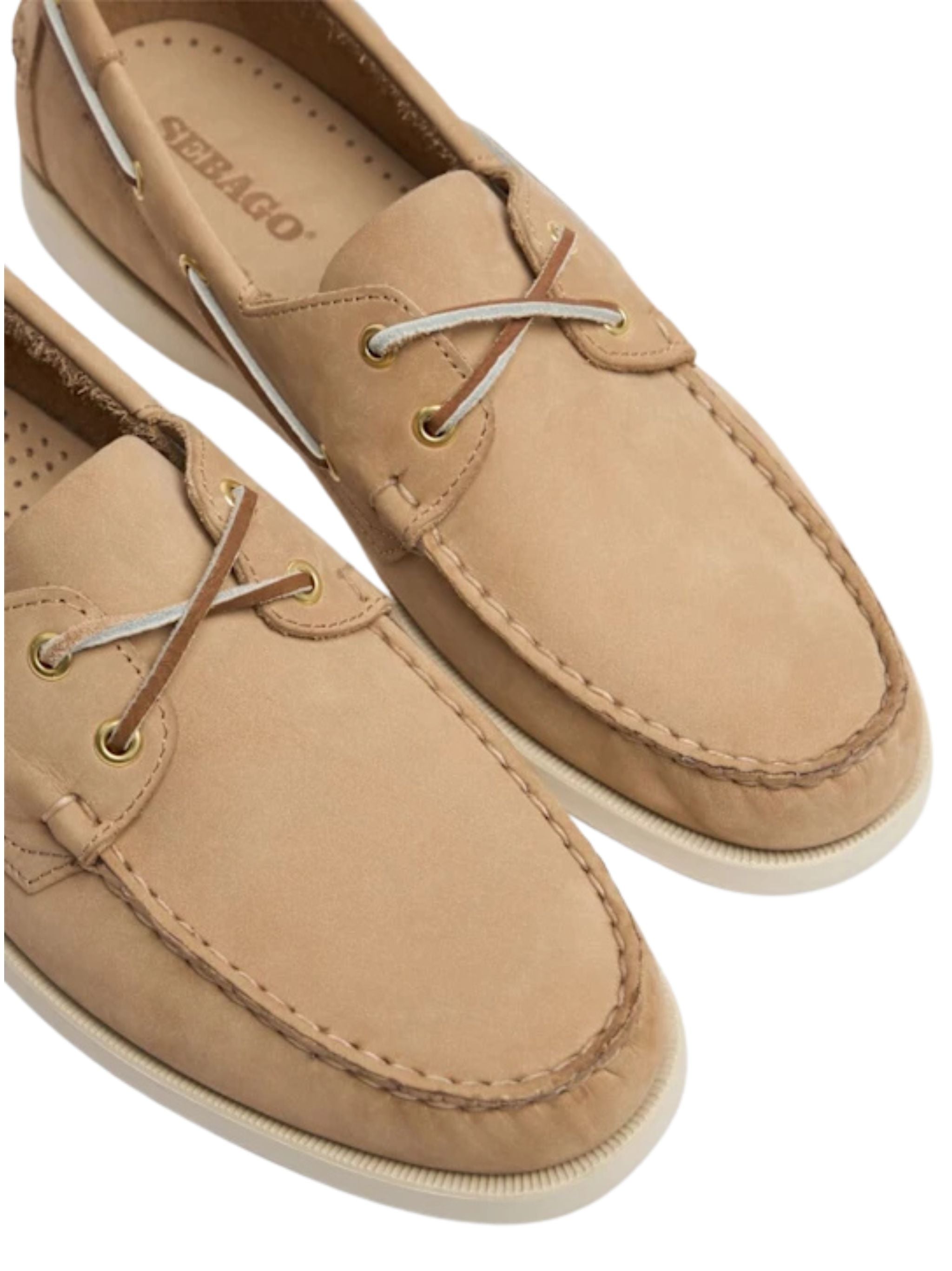 SEBAGO Classic Nubuk Boat Shoes for Men