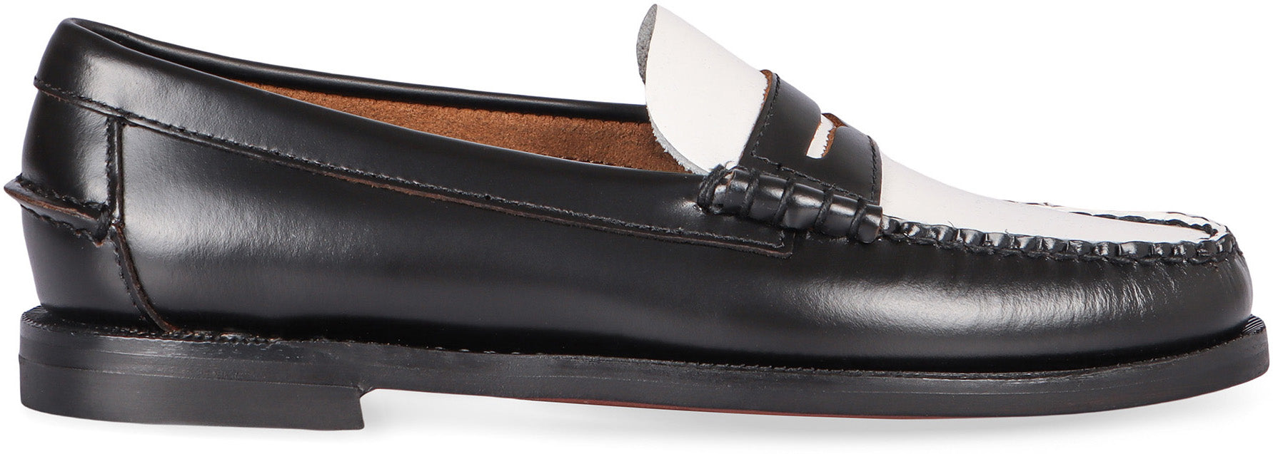 SEBAGO Two-Tone Leather Classic Dan Loafers for Women