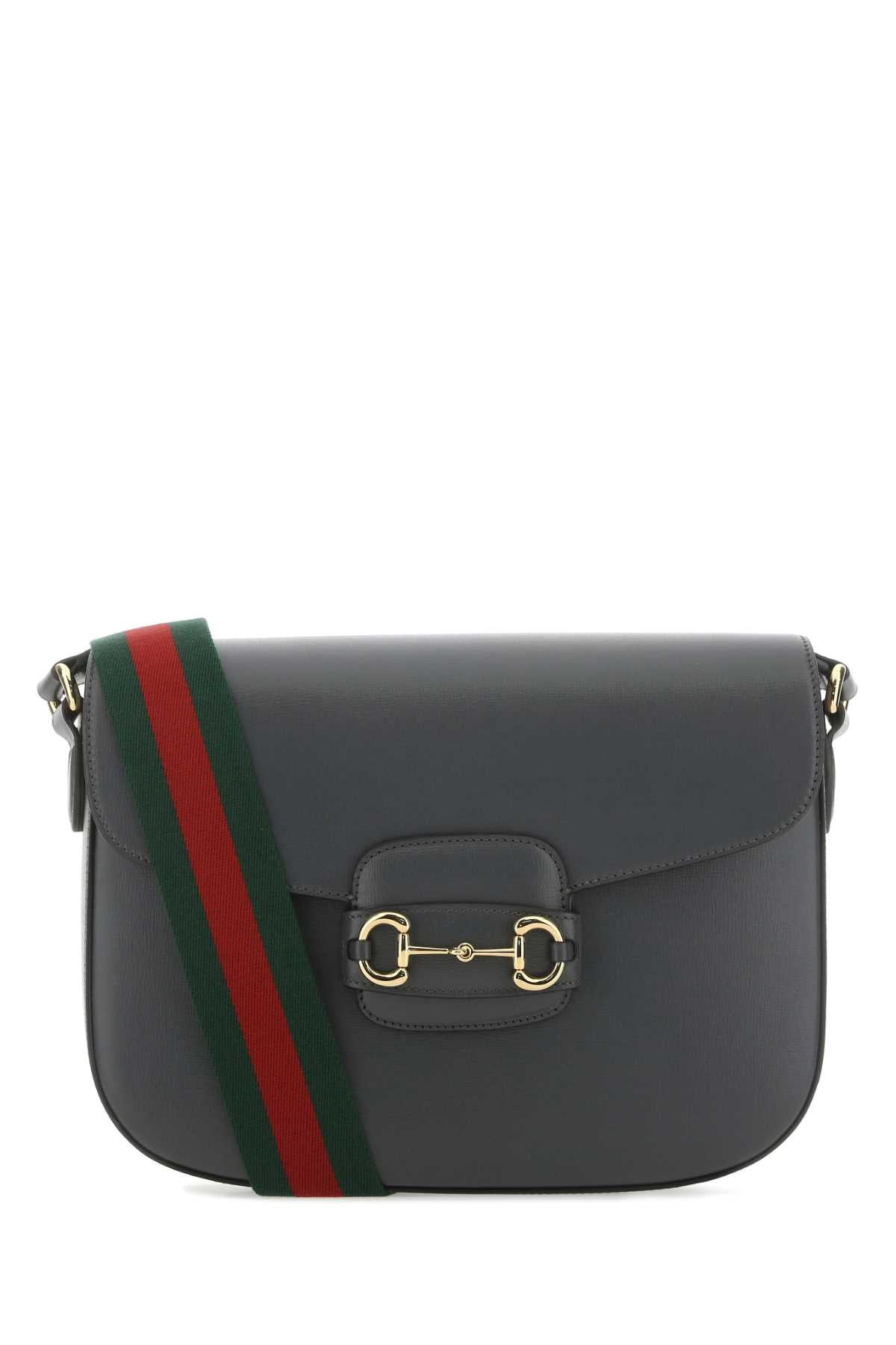 GUCCI Mini Leather 1955 Horsebit Shoulder Handbag for Men