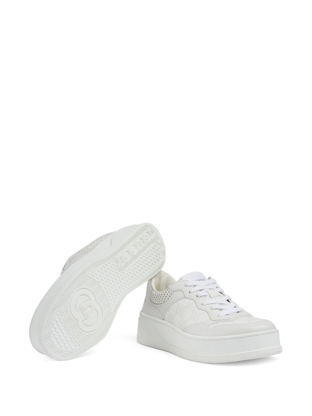 GUCCI Chunky Leather Sneakers - Women's Size Recommended Down