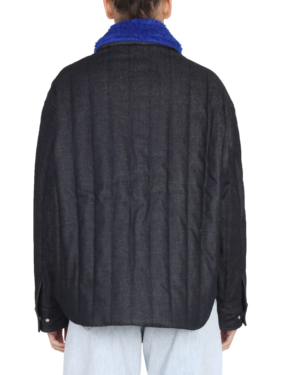 SUNNEI Unisex Faux Fur Classic Collar Sports Jacket