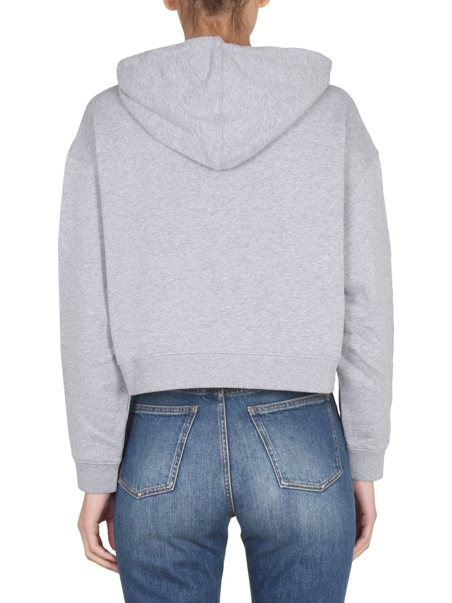 STELLA McCARTNEY Embroidered Logo Sweatshirt with Drawstring Hood