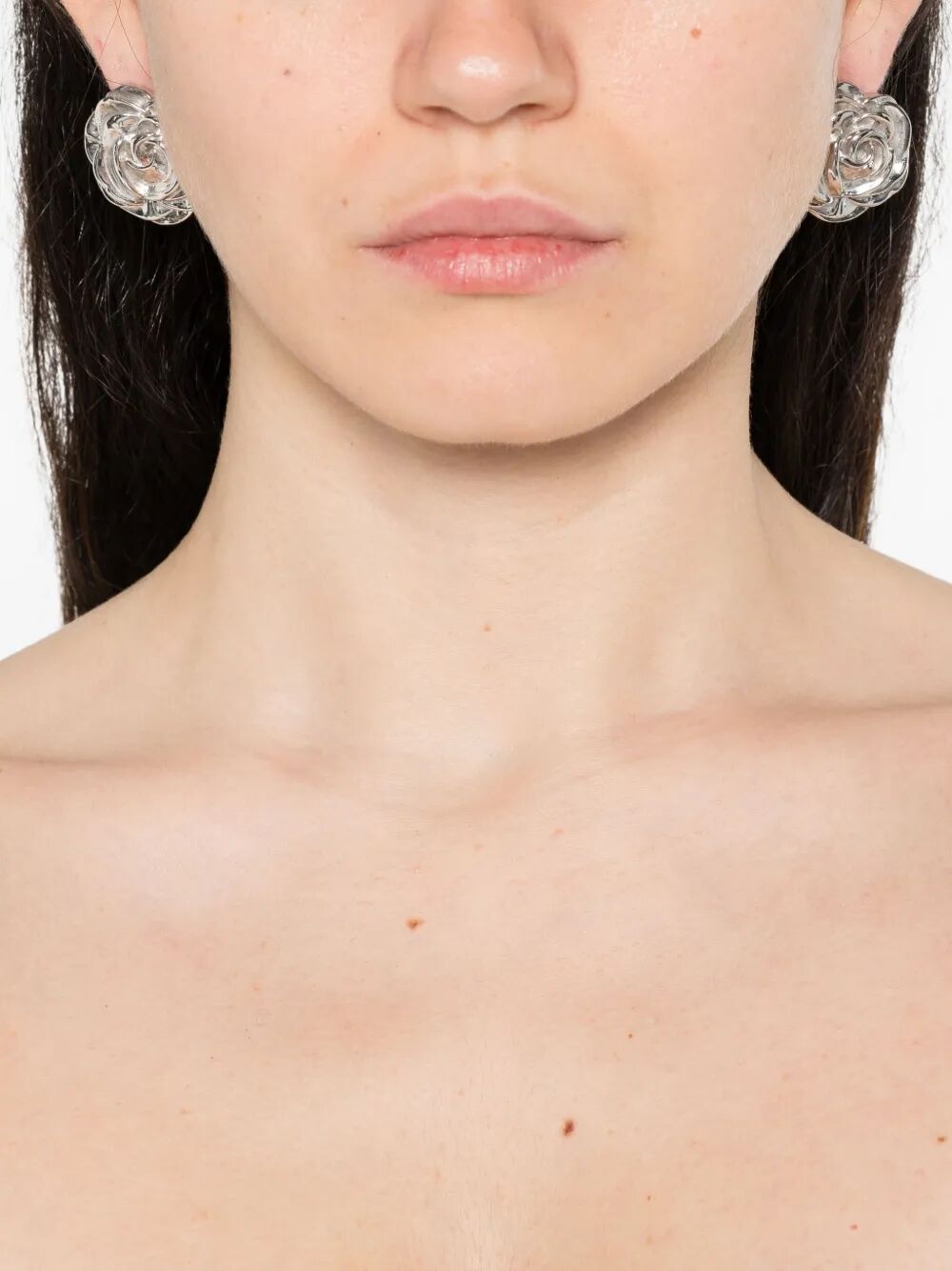 MAGDA BUTRYM Elegant Rhodium Mini Earrings