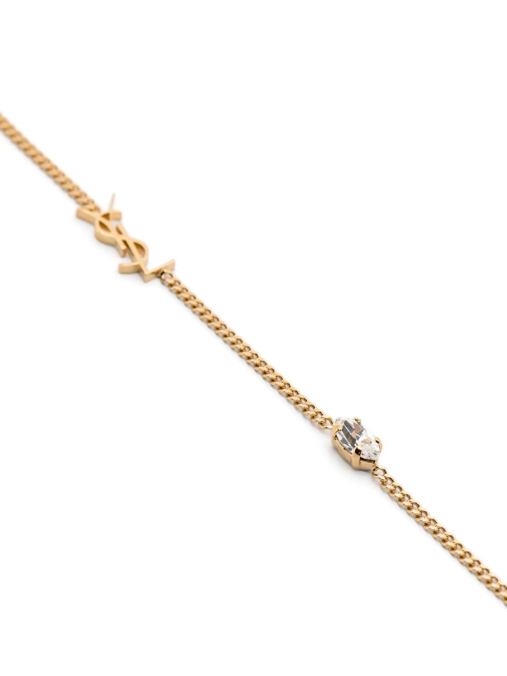 SAINT LAURENT Cassandra Heart Charm Bracelet