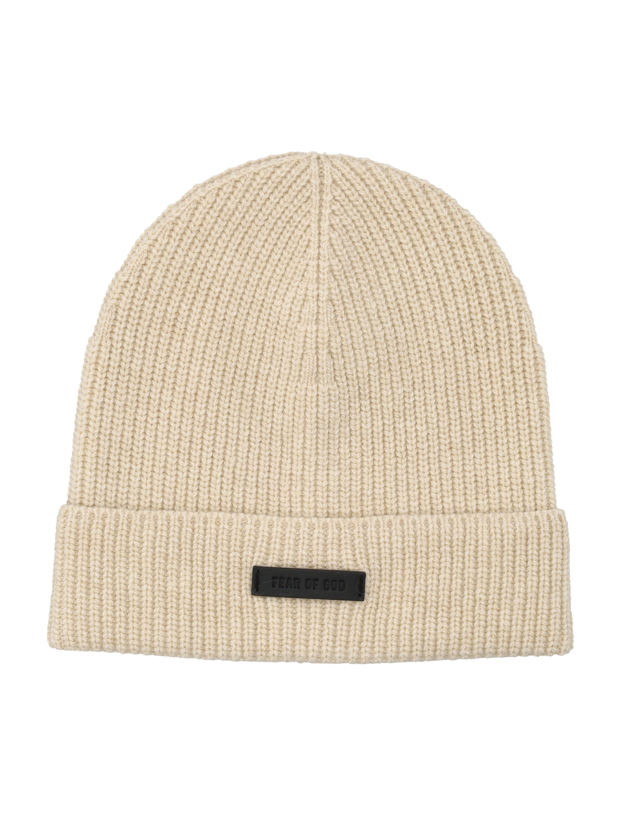 FEAR OF GOD Merino Wool Beanie with Rib Knit Design