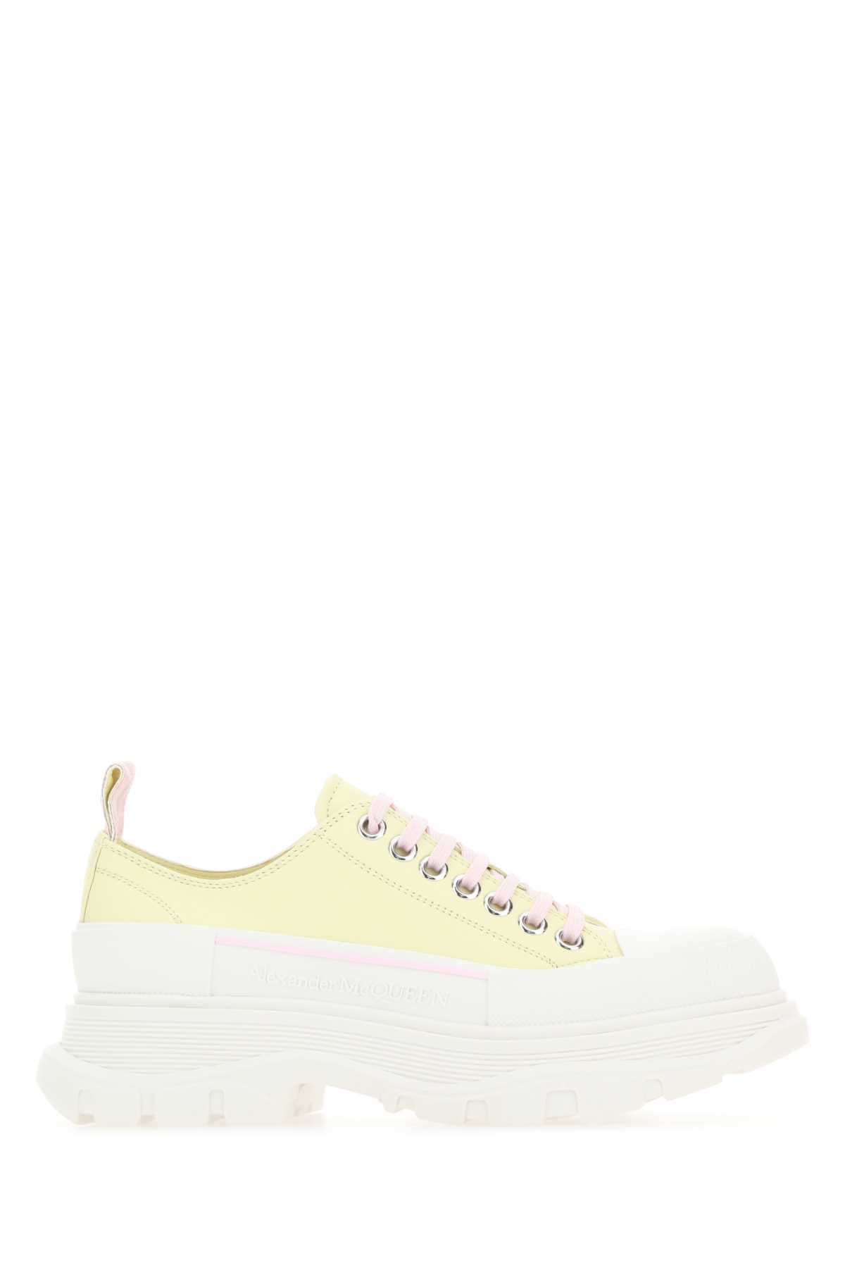 ALEXANDER MCQUEEN Stylish Leather Tread Slick Sneakers for Women