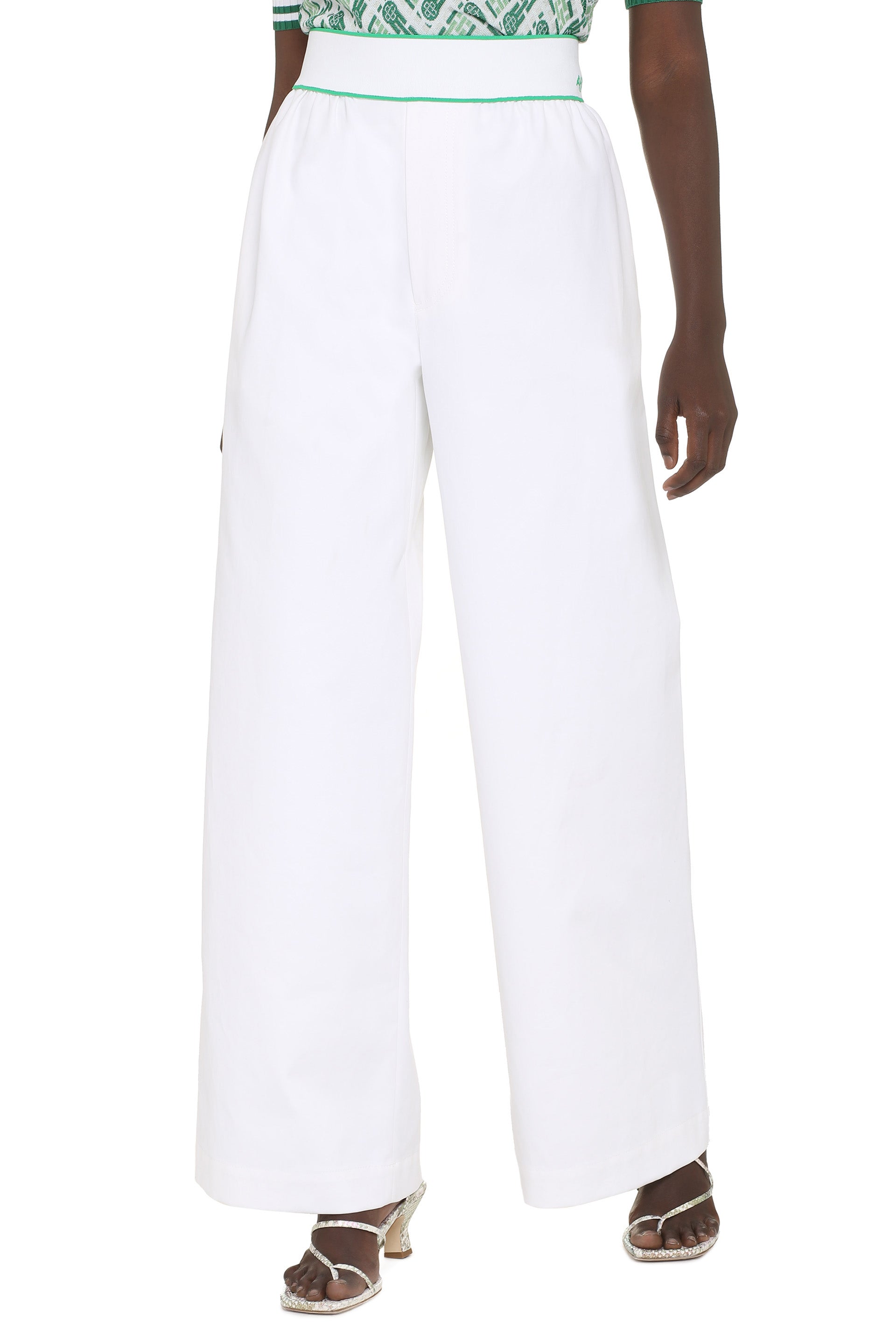 BOTTEGA VENETA Wide-Leg Trousers with Elasticated Waistband