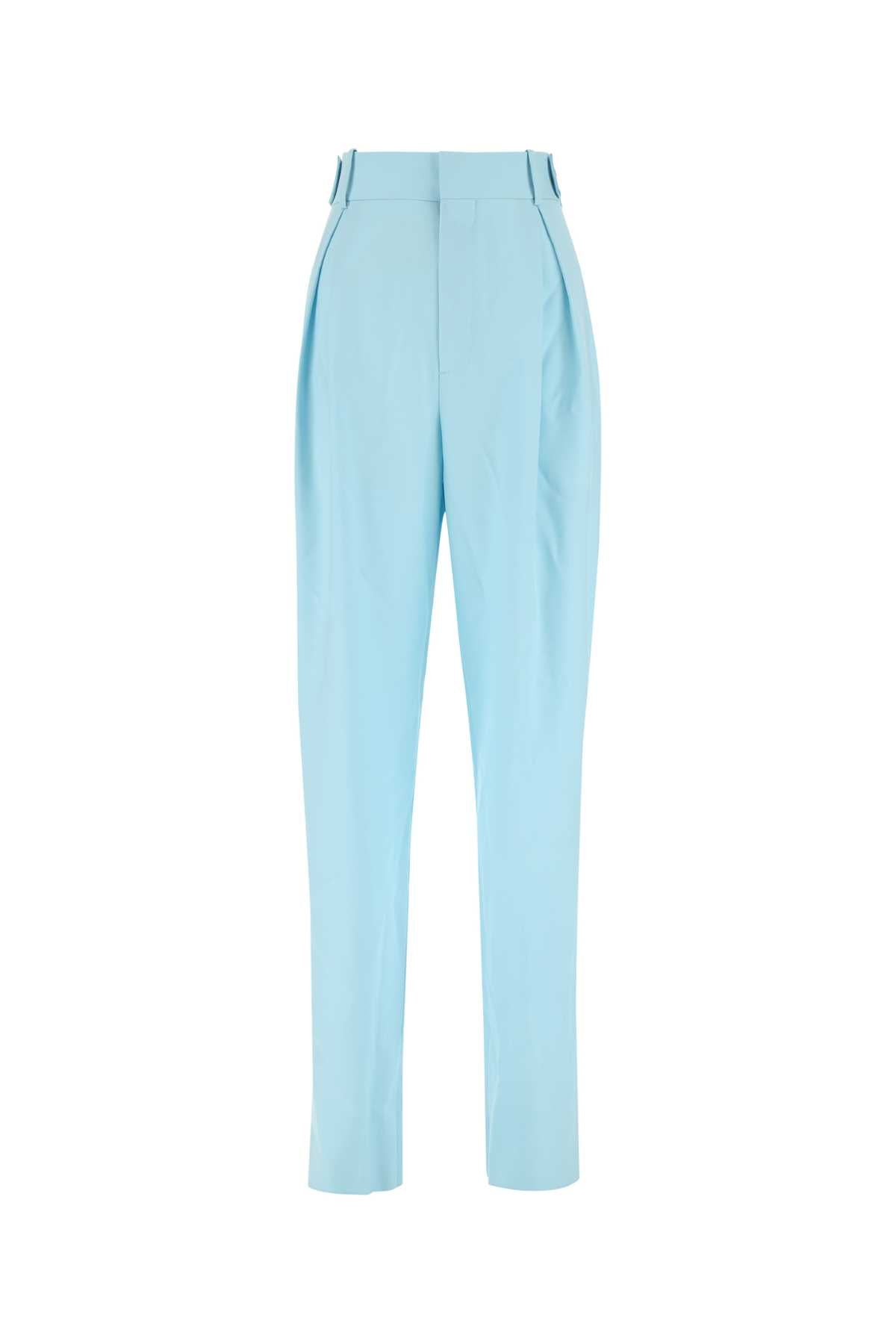 BOTTEGA VENETA Pastel Wool Wide-Leg Pants for Women