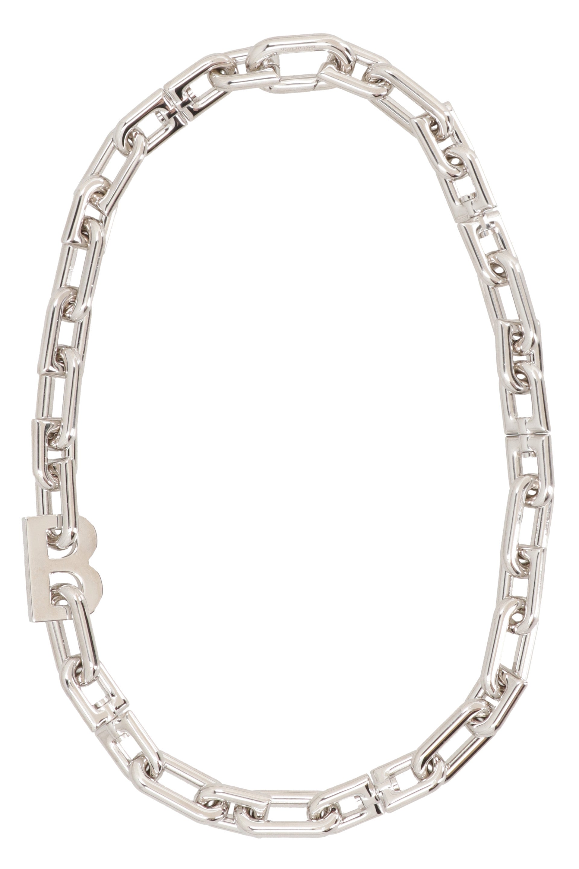 BALENCIAGA Elegant Silver Necklace - 48 cm