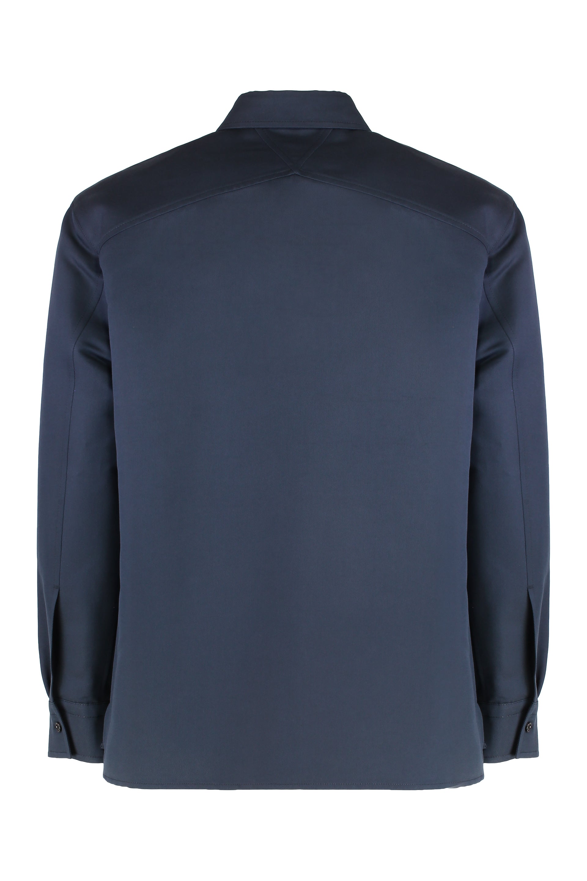 BOTTEGA VENETA Long-Sleeved Shirt in Cotton and Silk Blend