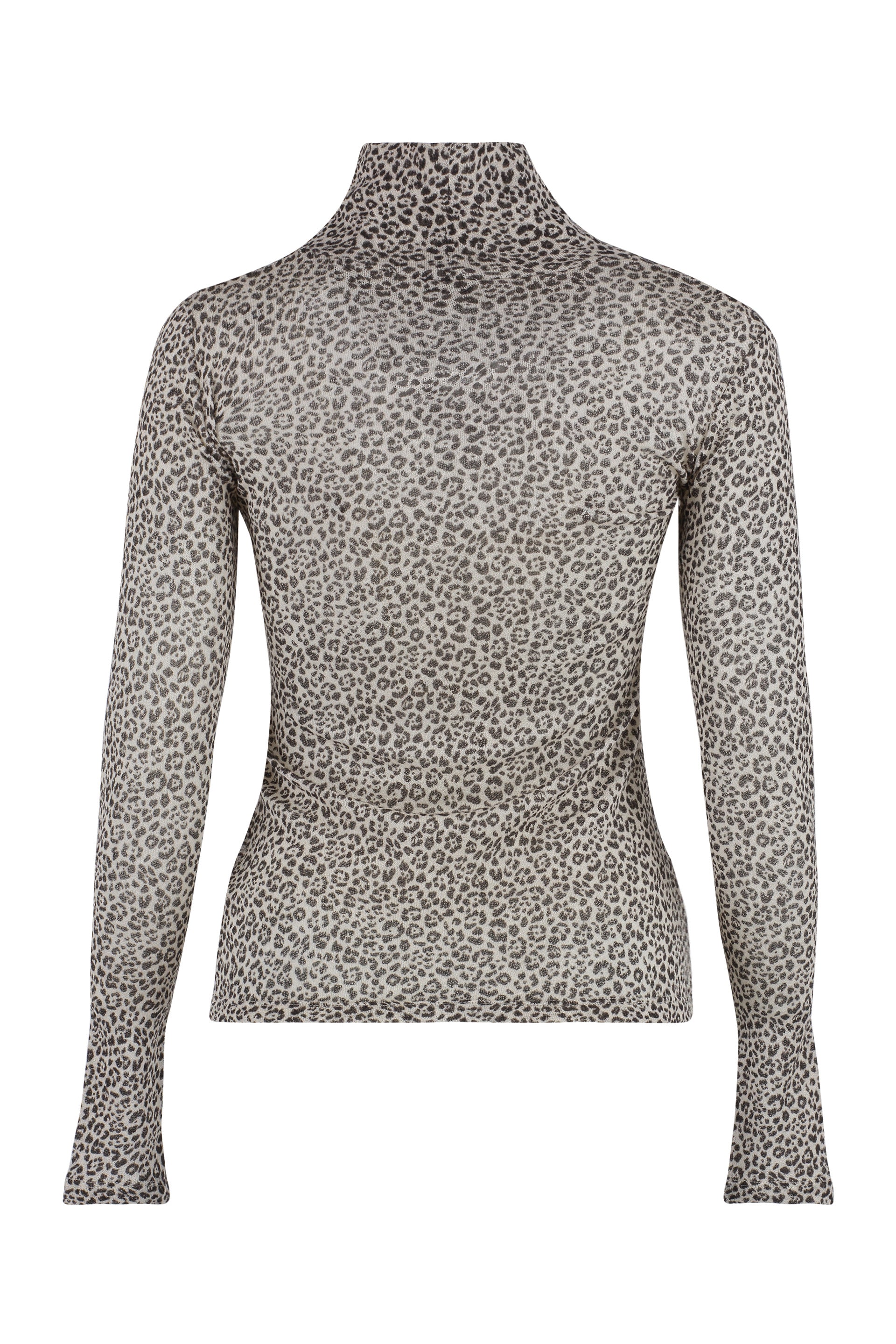 SAINT LAURENT Animal Print Wool Top for Women
