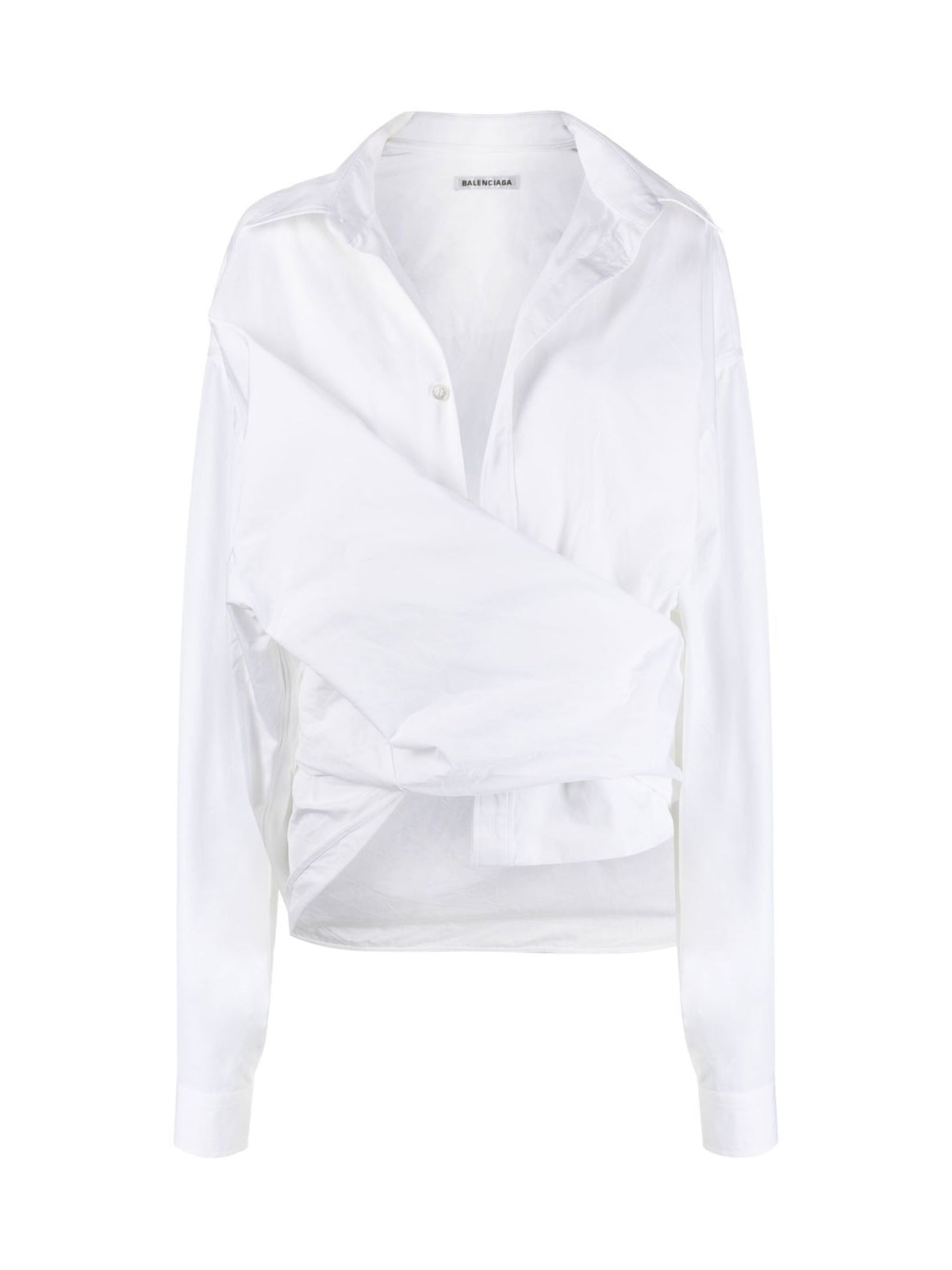 BALENCIAGA Oversized Wrap Shirt - Women's Long Sleeve