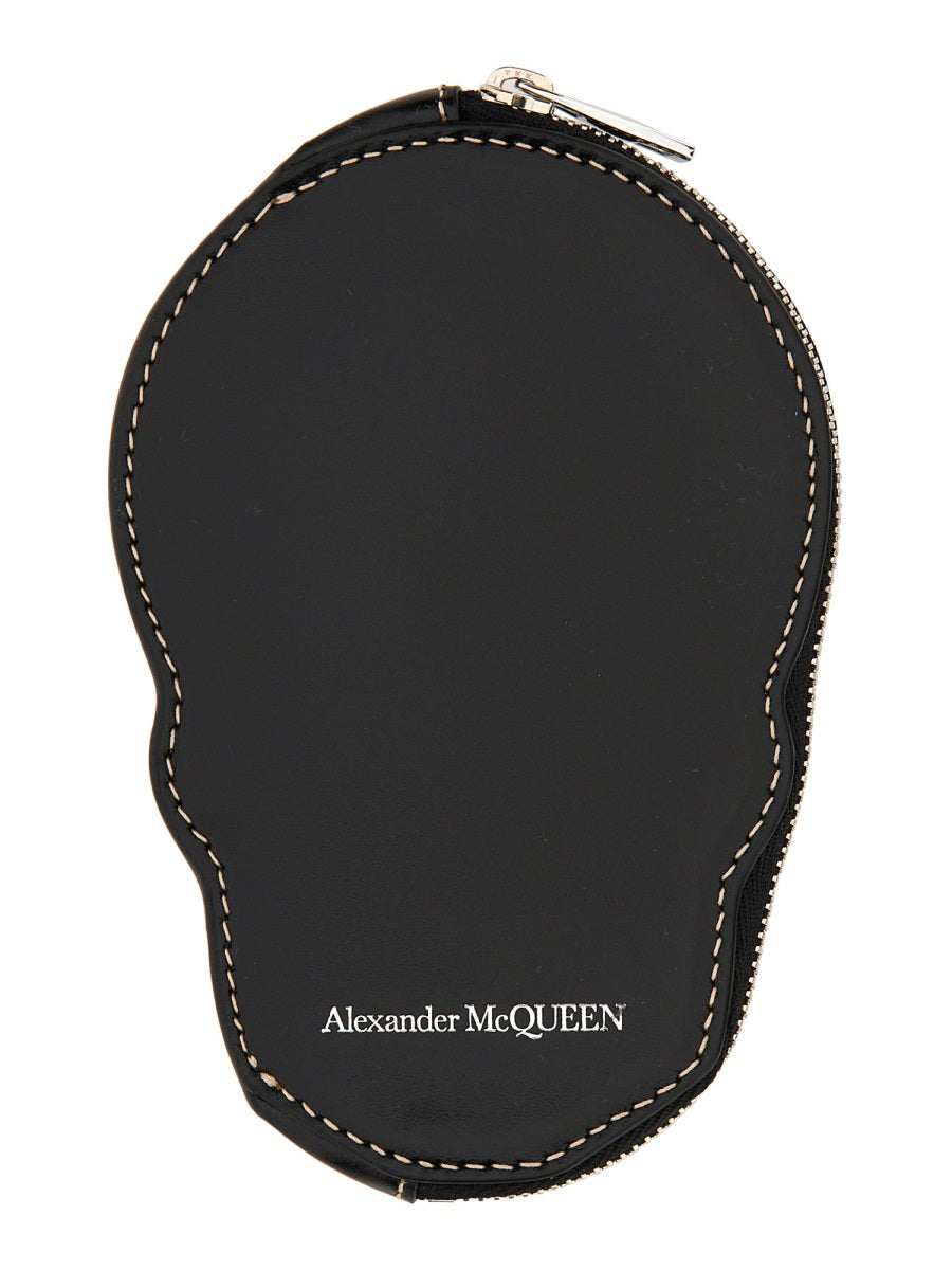 ALEXANDER McQUEEN Mini Skull Zip Wallet