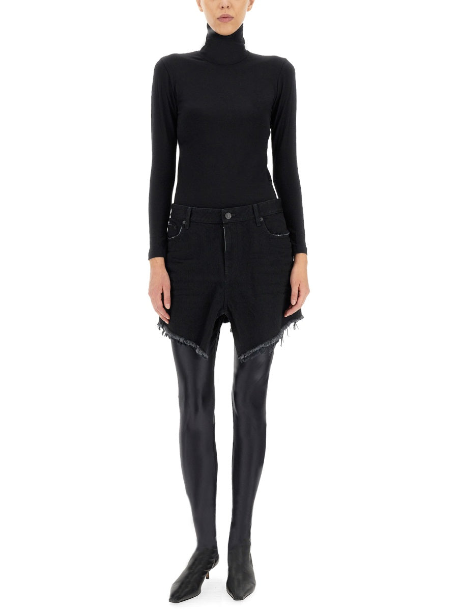 BALENCIAGA Women's Mini Cut-Up Skirt