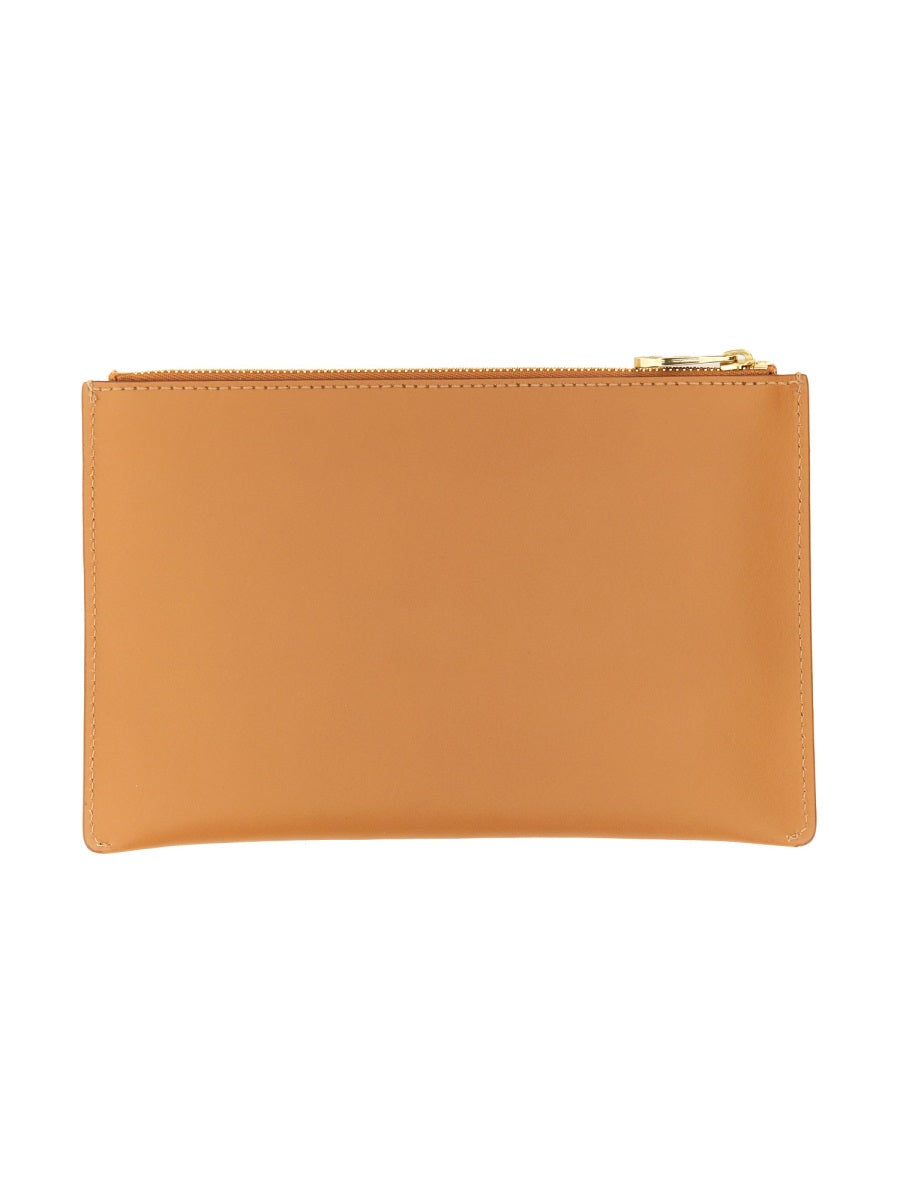 IL BISONTE Mini Leather Zip Case