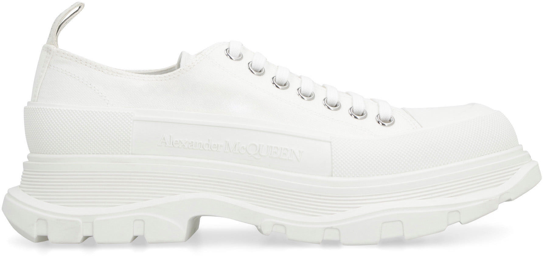 ALEXANDER MCQUEEN Canvas Tread Slick Sneakers for Men