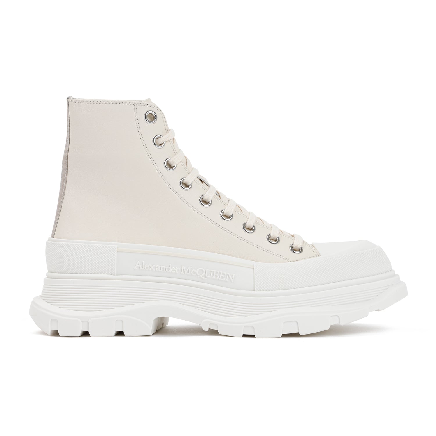 ALEXANDER MCQUEEN Leather Tread Slick Sneakers for Men