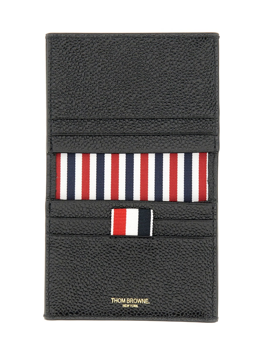 THOM BROWNE Leather Card Holder