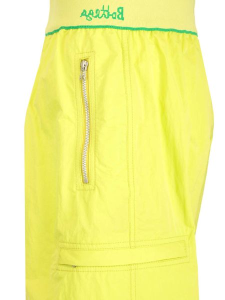 BOTTEGA VENETA Acid Green Mini Nylon Bermuda Shorts