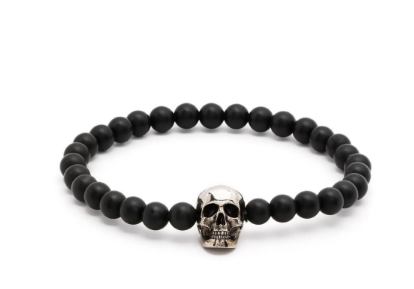 ALEXANDER MCQUEEN Skull Bead Detailing Stretch Bracelet
