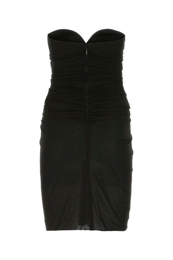 SAINT LAURENT Fluid Crepe Mini T-Shirt Dress