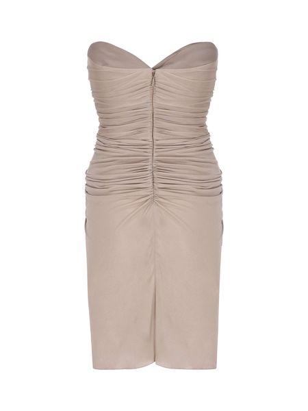 SAINT LAURENT Strapless Cut-Out Mini Dress - Size 36