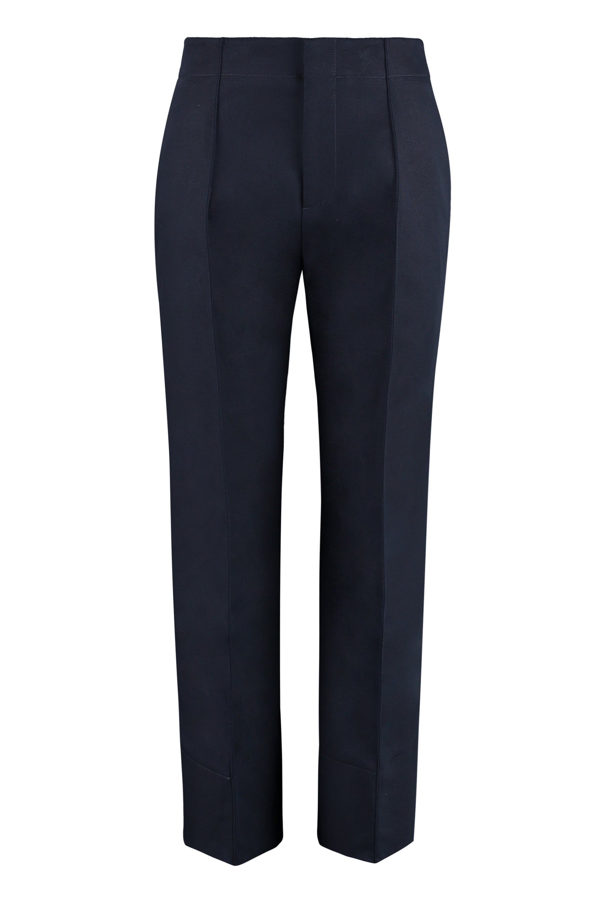 BOTTEGA VENETA High-Rise Cotton Trousers for Women