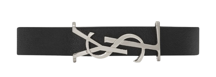 SAINT LAURENT Leather Bijoux Bracelet for Women - FW24 Collection