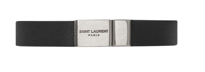 SAINT LAURENT Leather Bijoux Bracelet for Women - FW24 Collection