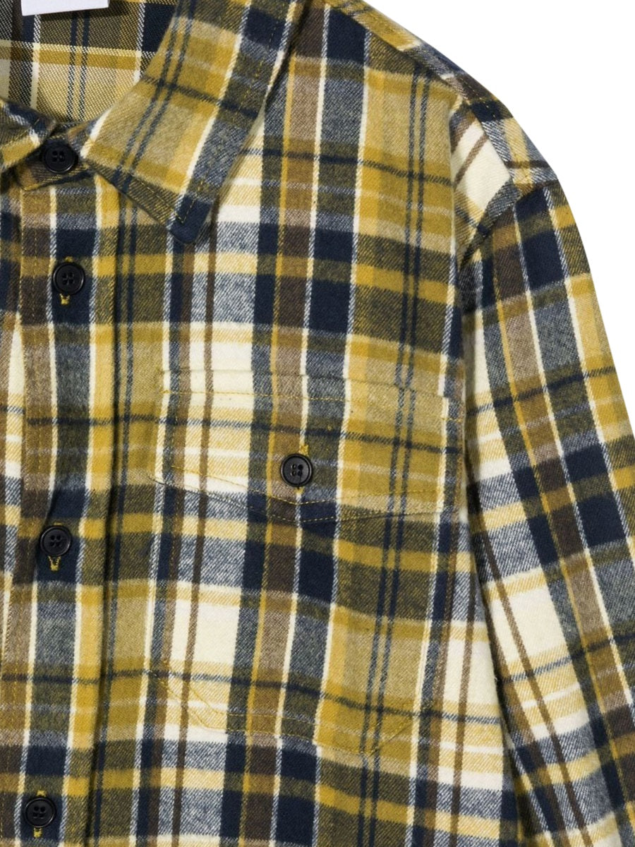 ASPESI Mini Plaid Button-Up Shirt for Boys