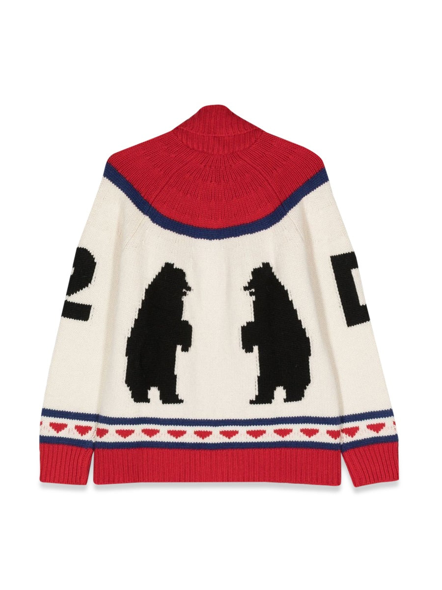 DSQUARED Unisex Mini Zip-Up Shirt