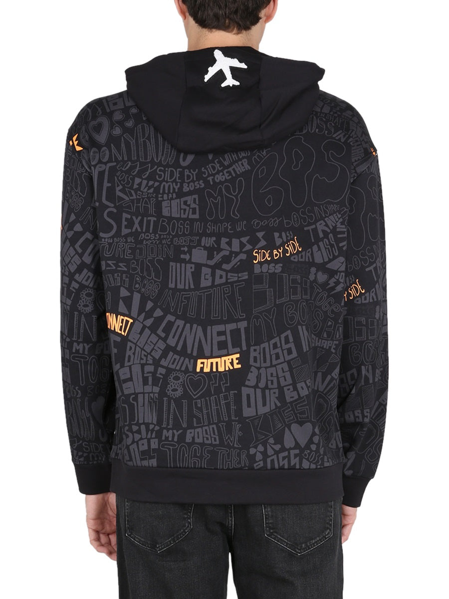 BOSS Men's Essential Hoodie with Drawstring