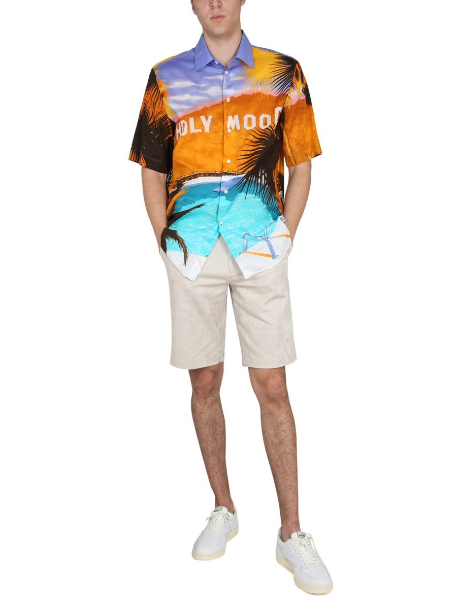 ETRO Men's Pointed Collar California Print Shirt for Spring/Summer 2025