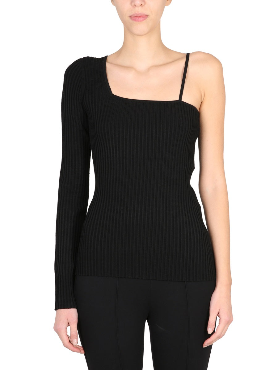 HELMUT LANG Sophisticated One-Piece Top with Asymmetrical Design