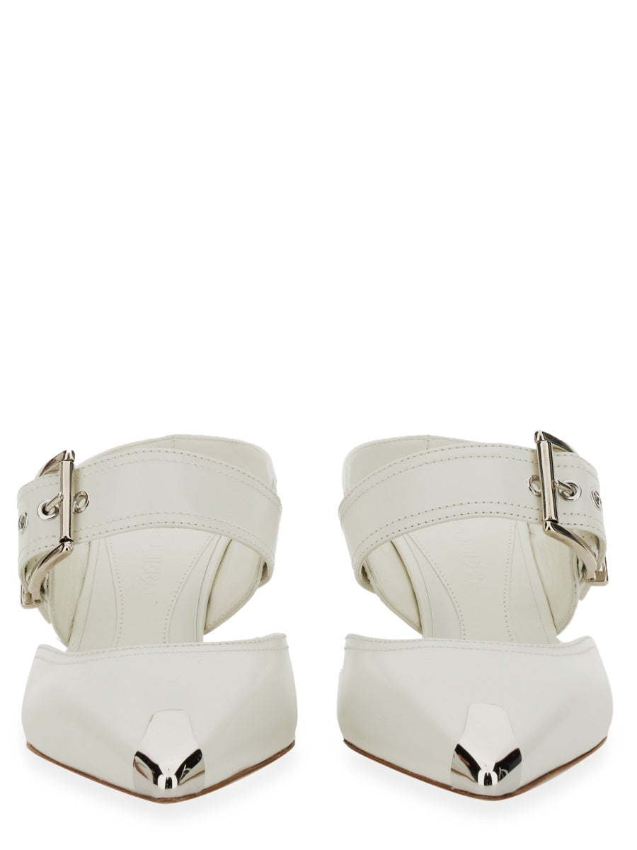 ALEXANDER MCQUEEN Punk Sandal with Buckle and 6.5 cm Stiletto Heel