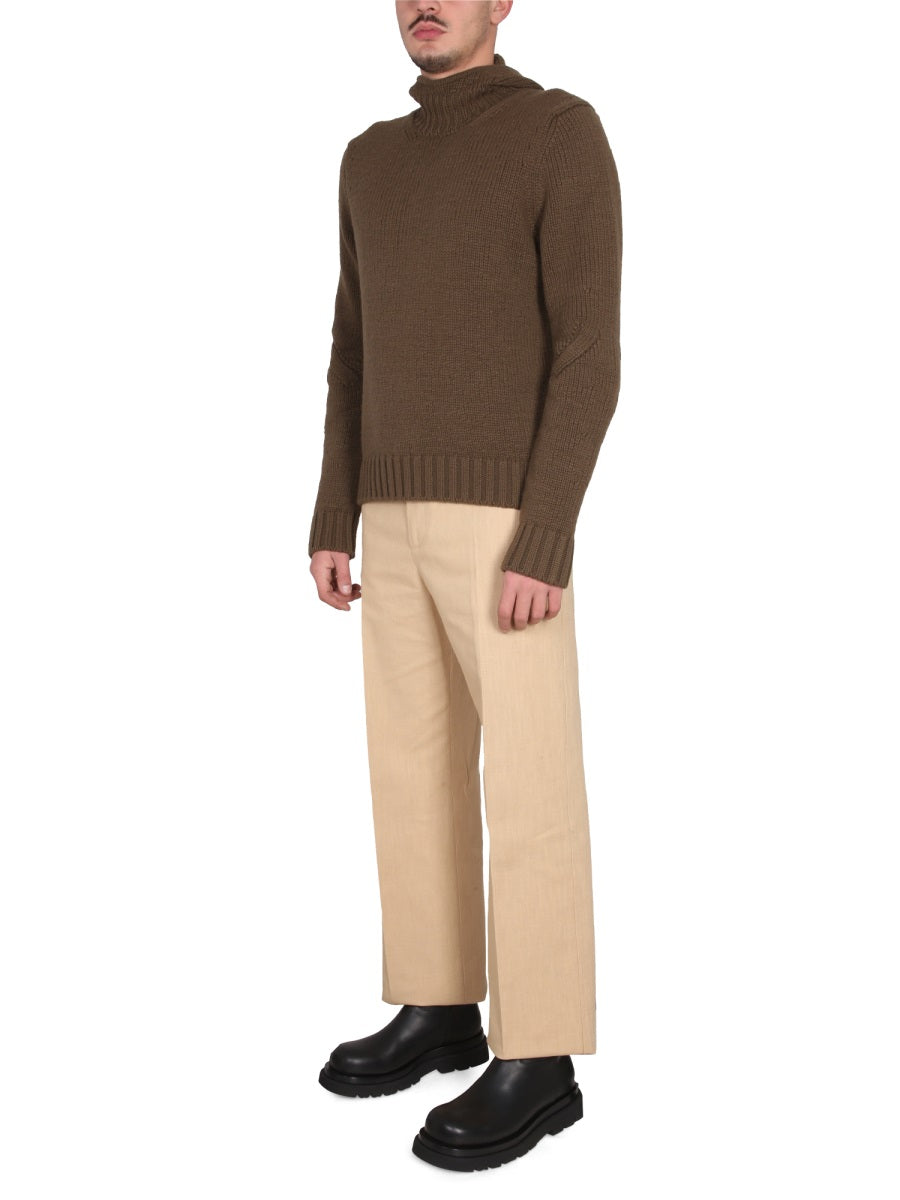 BOTTEGA VENETA Textured Hooded T-Shirt for Men