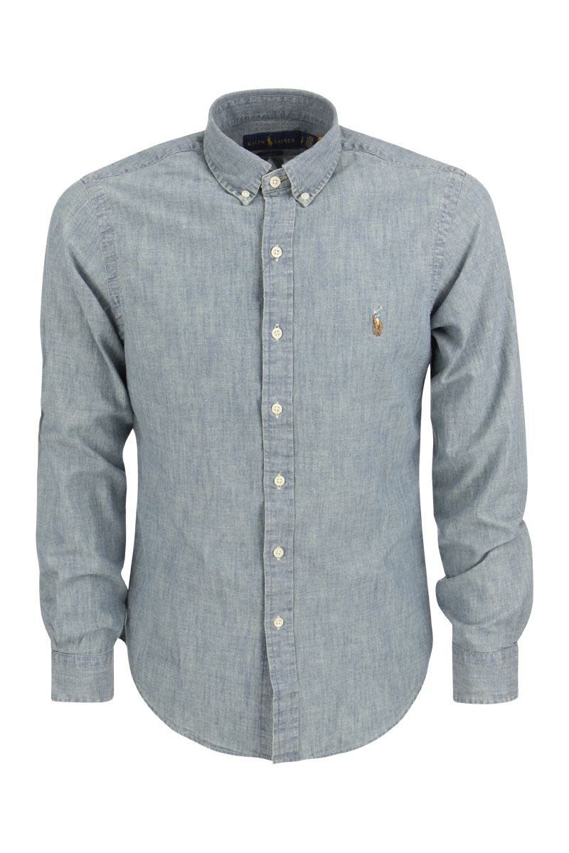 POLO RALPH LAUREN Slim-Fit Chambray Shirt for Men