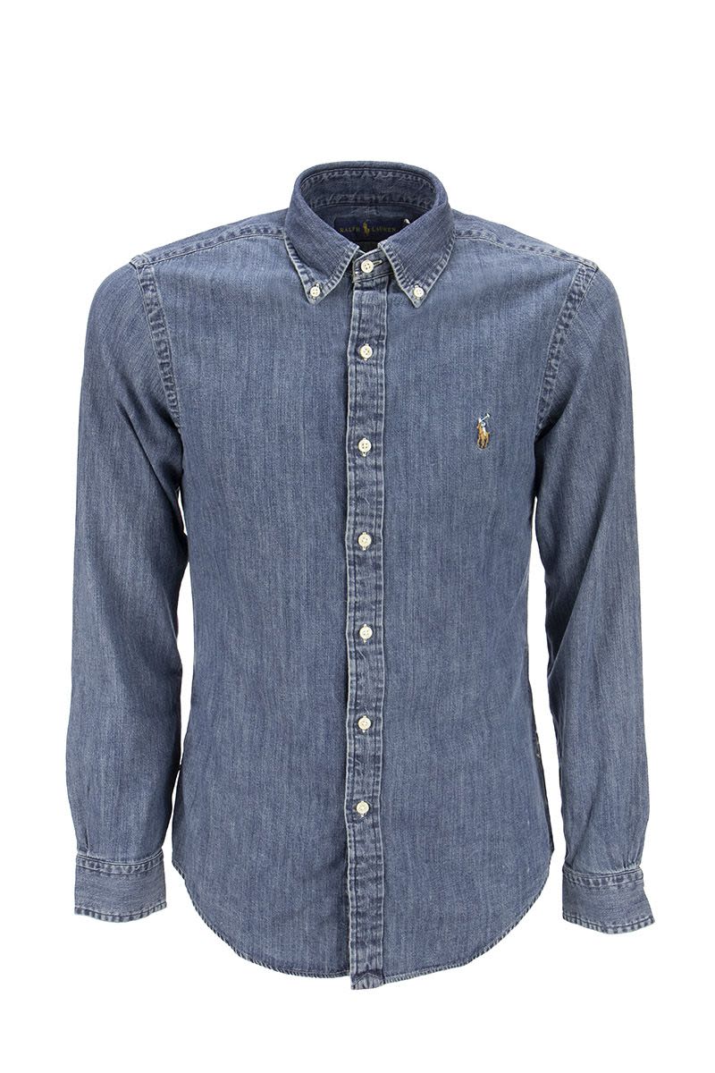 POLO RALPH LAUREN Slim Fit Denim Sport Shirt