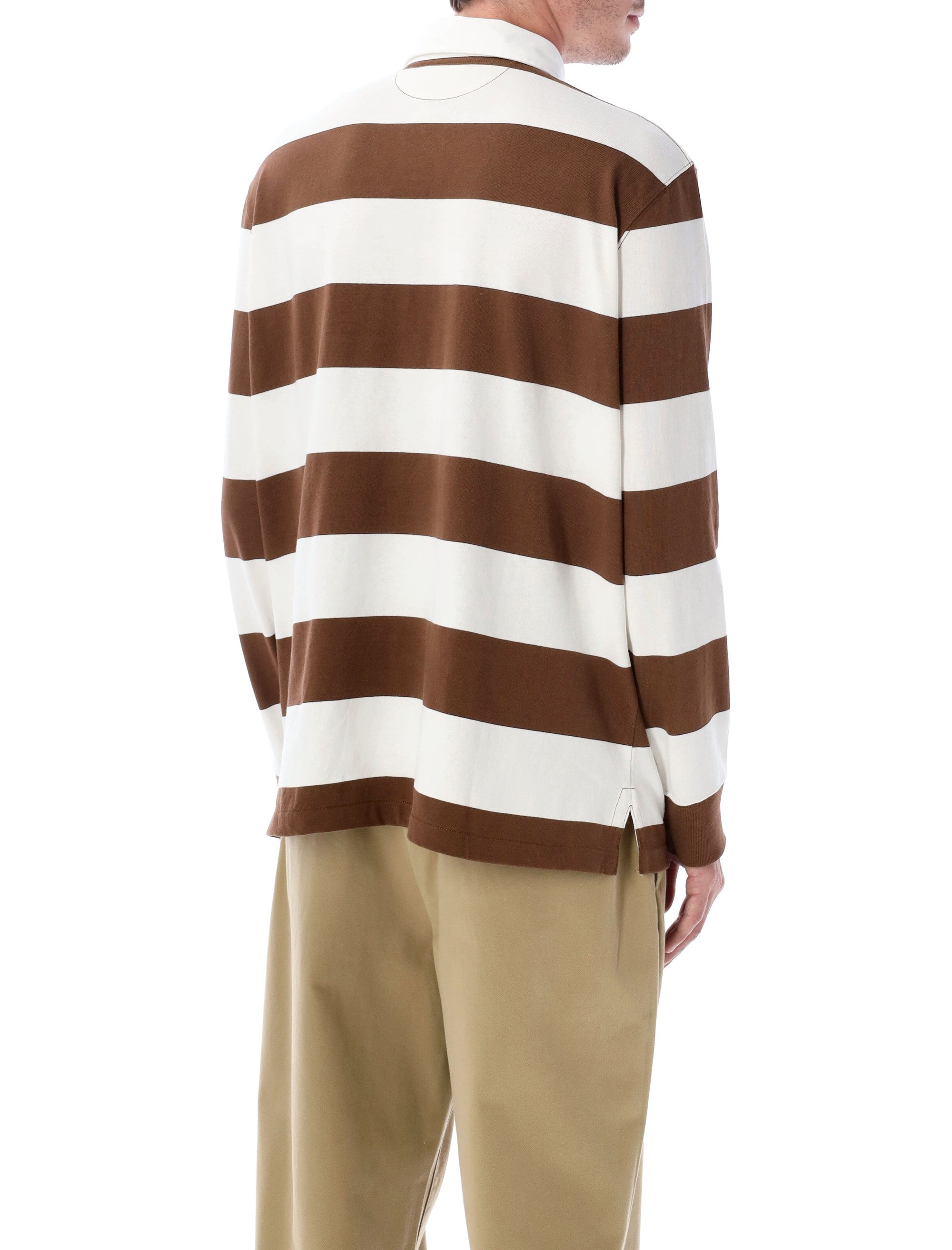 POLO RALPH LAUREN Iconic Cotton Striped Rugby Shirt - Classic Fit