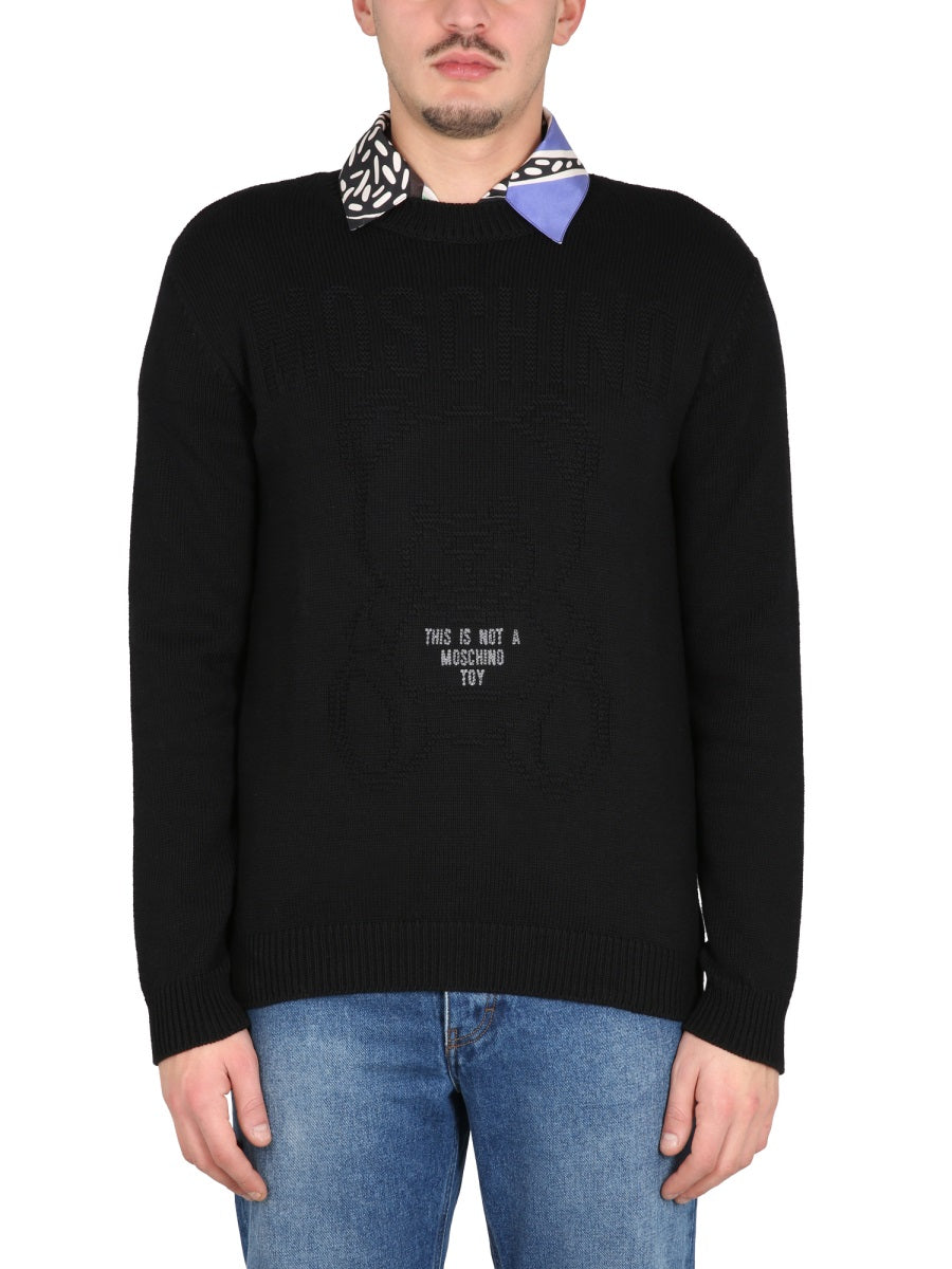 MOSCHINO Cross-Neck Teddy Shirt for Men - SS23