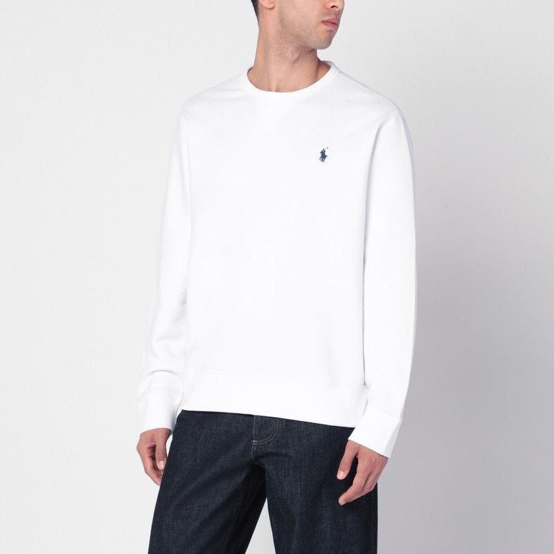 POLO RALPH LAUREN Men's Cotton Blend Crew Neck Sweatshirt with Logo