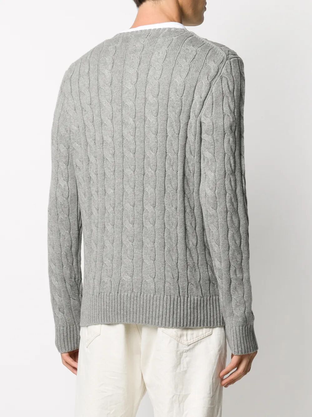 POLO RALPH LAUREN Men's Cable-Knit Cotton Jumper