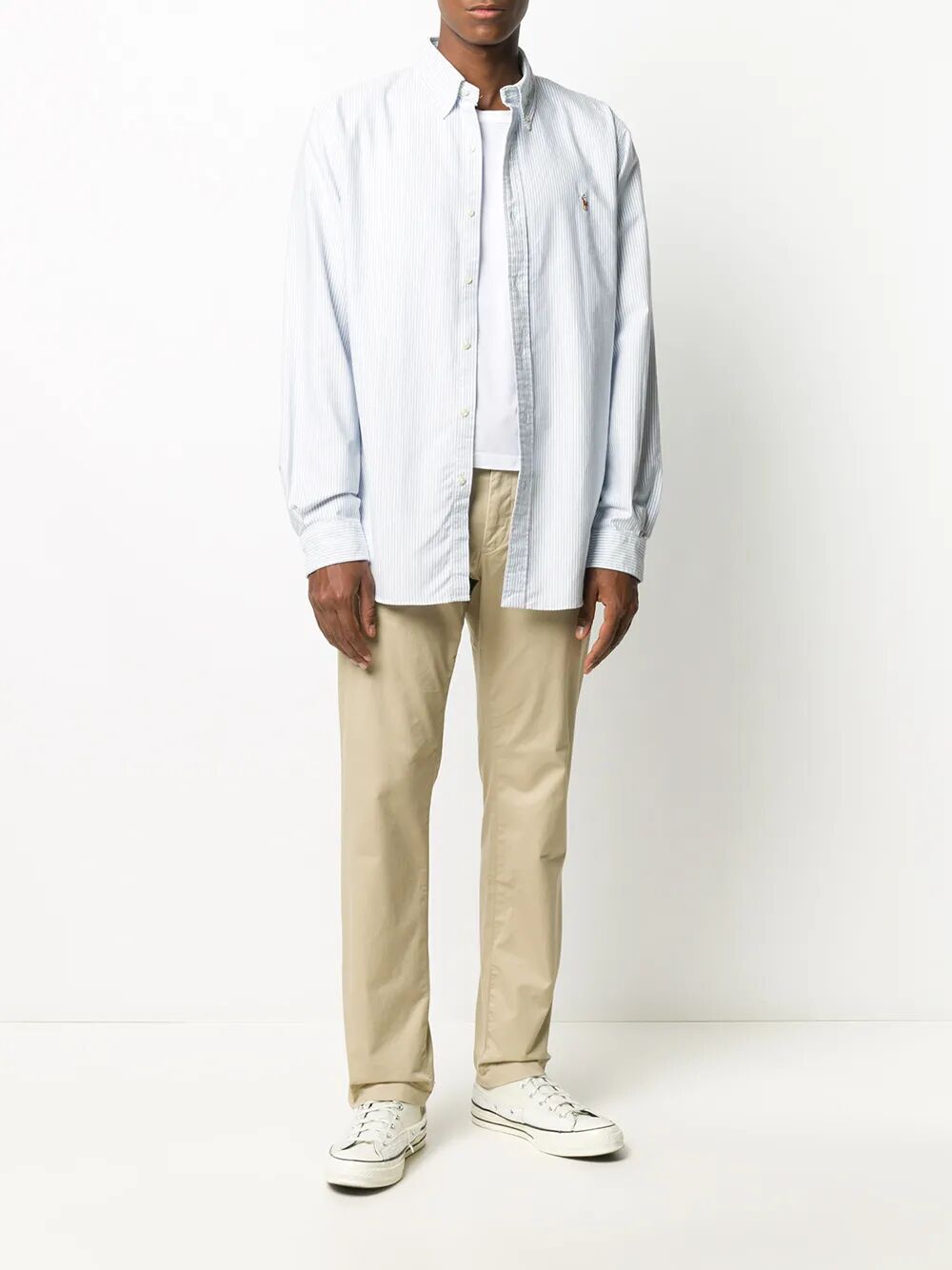 POLO RALPH LAUREN Custom-Fit Striped Oxford Shirt