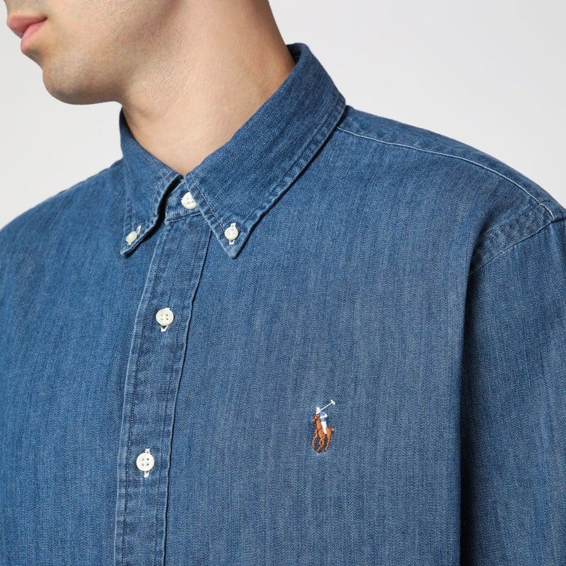 POLO RALPH LAUREN Custom-Fit Denim Shirt for Men