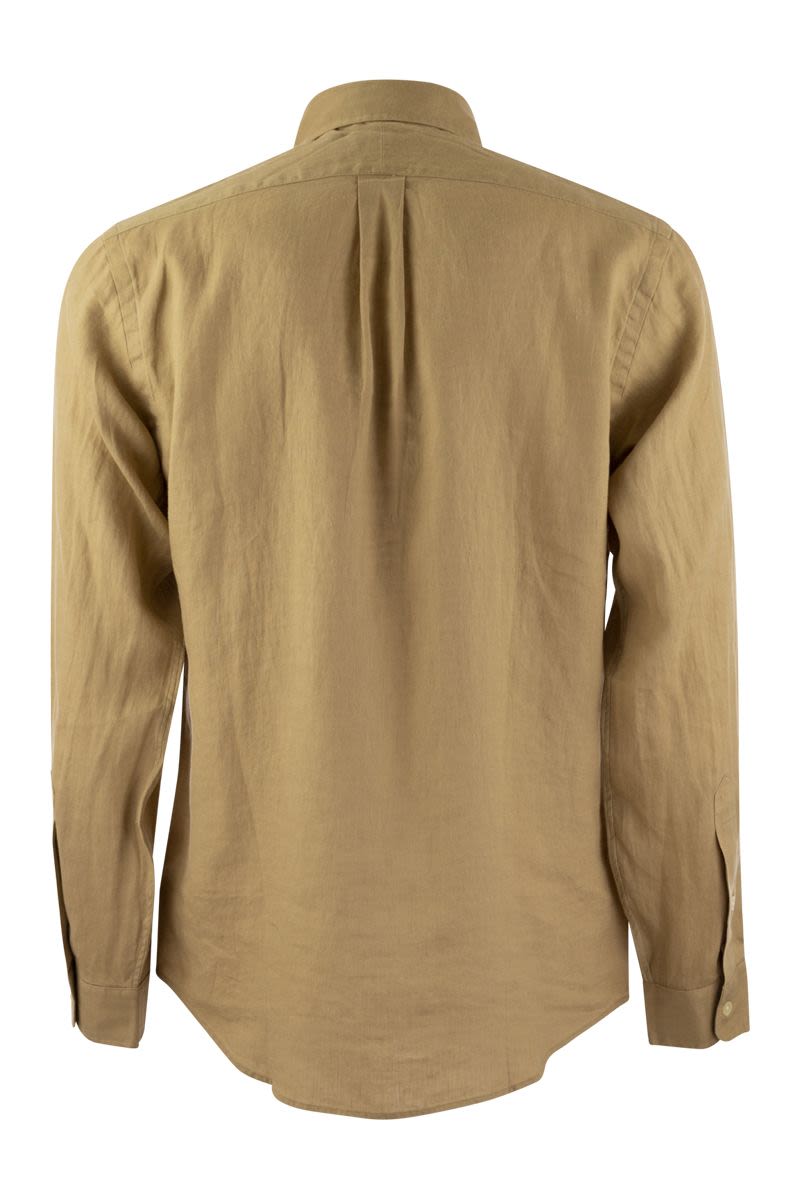 POLO RALPH LAUREN Custom-Fit Linen Shirt for Men - Summer Essential