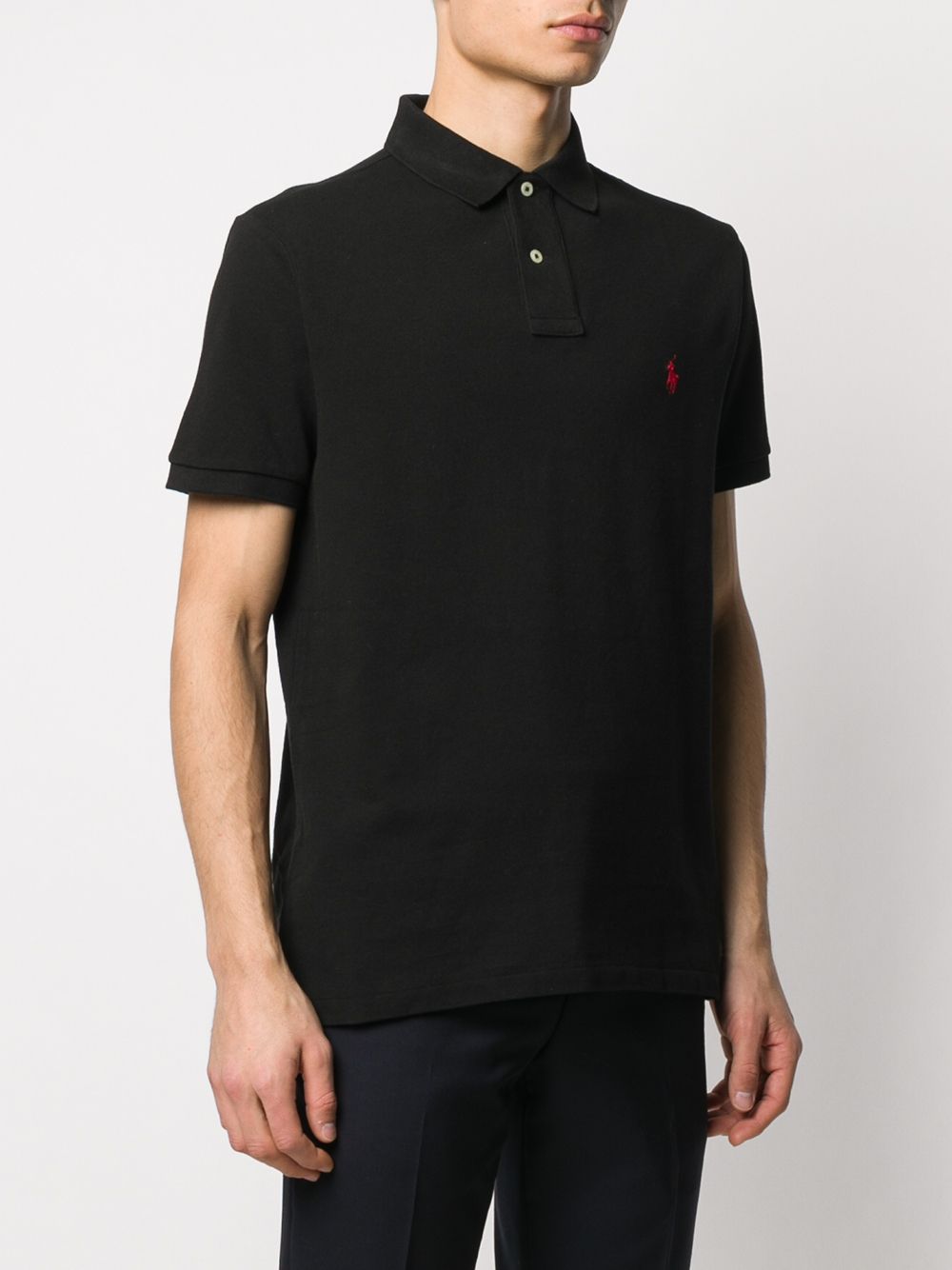 POLO RALPH LAUREN Slim Fit Polo with Ribbed Collar - Size M