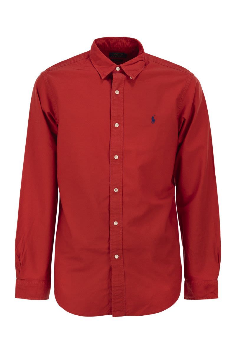 POLO RALPH LAUREN Custom-Fit Garment Dyed Oxford Shirt for Men